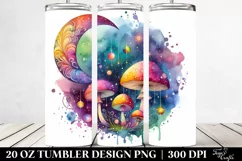 Colorful Magical Mushroom | 20 Oz Tumbler Product Image 2