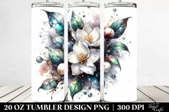 20 Oz Tumbler Sublimation | Shiny y Jasmine Metallic Product Image 2