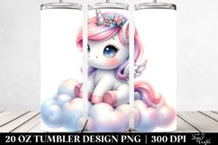 Cute Baby Unicorn in Pastel | 20 Oz Tumbler Product Image 2
