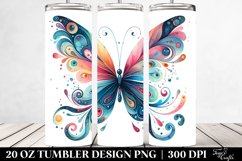 Colorful Butterfly Watercolor | 20 Oz Tumbler Product Image 2