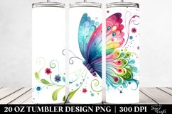 Colorful Butterfly Watercolor | 20 Oz Tumbler Product Image 2