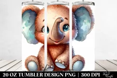 Colorful Plush Giraffe Clipart, High-Res 20 Oz Tumbler Product Image 2