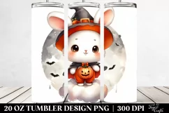 Baby Bunny Halloween 20 Oz Tumbler Product Image 2