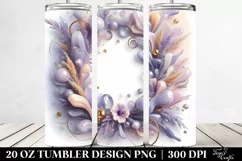 Abstract Pastel Shiny Lavender, 20 Oz Tumbler Product Image 2