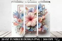 Glossy Pastel Petunia Ornament, 20 Oz Tumbler Product Image 2