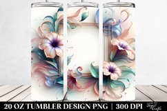 Glossy Pastel Petunia Ornament, 20 Oz Tumbler Product Image 2
