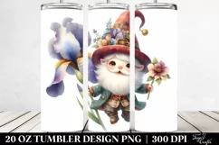 Cute Falling Gnome Watercolor | 20 Oz Tumbler Product Image 2