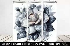 Glossy Gardenia Watercolor | 20 Oz Tumbler Product Image 2
