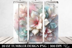 Abstract Gardenia Metallic Tumbler Product Image 2