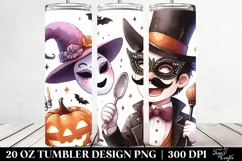Simple Funny Halloween Clipart with Masquerade Product Image 2