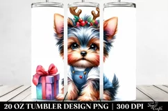 Baby Yorkshire Terrier with Vibrant Colors 20 Oz Tumbler Product Image 2