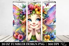 Fairy Smiling Funny | 20 oz Tumbler Product Image 2