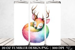 Colorful Watercolor Deer | 20 Oz Tumbler Product Image 2