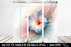 Abstract Pastel Shiny Morning Glory, 20 Oz Tumbler Product Image 2