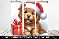 Winter Baby Chesapeake Bay Retriever with Santa Hat, 20 Oz Product Image 2