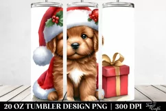 Winter Baby Chesapeake Bay Retriever with Santa Hat, 20 Oz Product Image 2