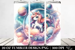 Cute Unicorn Twirling | 20 Oz Tumbler Product Image 2