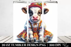 Baby Cow Schottische Dancer. 20 Oz Tumbler Design Product Image 2