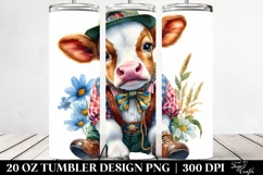 Baby Cow Schottische Dancer. 20 Oz Tumbler Design Product Image 2
