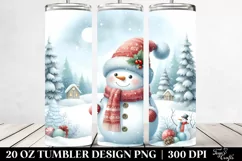 Snowman in Winter 20 Oz Tumbler Product Image 2
