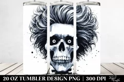 Watercolor Halloween Skull Tumbler Product Image 2