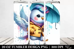 Cute Baby Dove Jumping, 20 Oz Tumbler Product Image 2