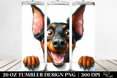 Crazy Doberman Pinscher Funny Tumbler Product Image 2