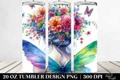 Fairy Floral Wreath | 20 oz Tumbler Product Image 2