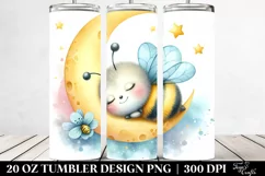 Colorful Baby Bee Moon Tumbler Product Image 2