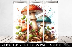 Detailed Stained Mushroom Tumbler Product Image 2