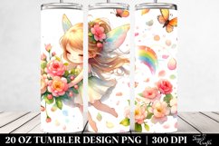 Spring Petals Cute Fairy Tumbler | 20 Oz Tumbler Product Image 2
