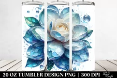 Abstract Shiny Gardenia Round Watercolor Splash Product Image 2