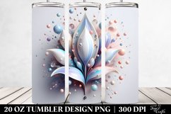 Pastel Glossy Snowdrop|20 oz Tumbler Product Image 2