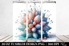 Pastel Glossy Snowdrop|20 oz Tumbler Product Image 2