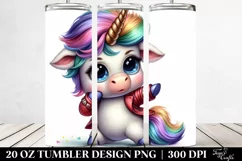 Cute Baby Unicorn Tumbler Product Image 2