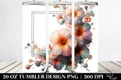 Abstract Pastel Shiny Nasturtium, 20 Oz Tumbler Product Image 2