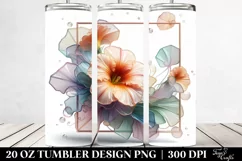 Abstract Pastel Shiny Nasturtium, 20 Oz Tumbler Product Image 2