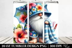 Gnome Wearing Beach Towel in Style | 20 Oz Tumbler Product Image 2