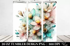 Abstract Pastel Shiny Narcissus | 20 oz Tumbler Product Image 2