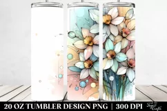 Abstract Pastel Shiny Narcissus | 20 oz Tumbler Product Image 2