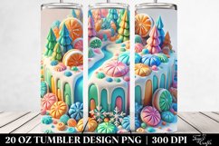 Vibrant Marzipan Winter Scene 20 Oz Tumbler Product Image 2