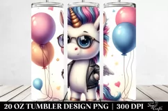 Cute Baby Unicorn with Cool Haircut and Spring Petals | 20 Product Image 2