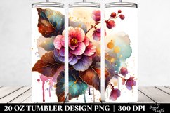 Stained Begonia | 20 Oz Tumbler Product Image 2