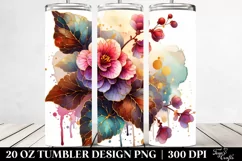 Stained Begonia | 20 Oz Tumbler Product Image 2