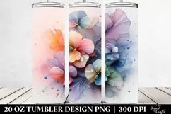 Glossy Pansy with Clipart 20 Oz Tumbler Product Image 2