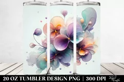 Glossy Pansy with Clipart 20 Oz Tumbler Product Image 2