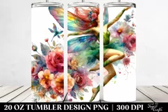 Fairy Jumping Drawing | 20 oz Tumbler Product Image 2