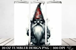 Vintage Evil Gnome Watercolor | 20 oz Tumbler Product Image 2