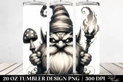 Vintage Evil Gnome Watercolor | 20 oz Tumbler Product Image 2