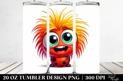 Colorful Ladybug Cartoon Tumbler Product Image 2